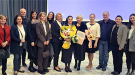 Slika: RAVNATELJICI CARITASA ZAGREBAČKE NADBISKUPIJE S. JELENI LONČAR DODJELJENO PRIZNANJE HRVATSKE UDRUGE SOCIJALNIH RADNIKA