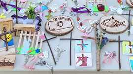 Slika: IZRAĐIVALI RUČNE RADOVE ZA HODOČAŠĆE U PADOVU