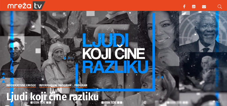 Slika: Ravnateljica Caritasa Zagrebačke nadbiskupije s. Jelena Lončar gostovala u emisiji »LJUDI KOJI ČINE RAZLIKU«