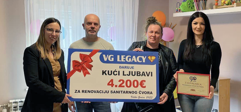 Slika: HUMANITARNA UDRUGA VG LEGACY ZA CARITASOVU KUĆU LJUBAVI
