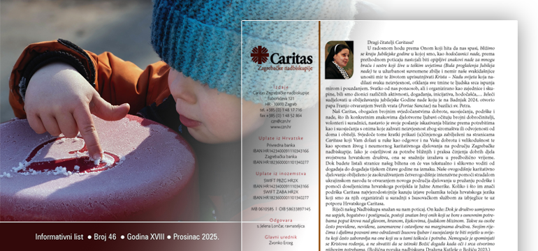 Slika: NOVI BROJ INFORMATIVNOG LISTA »CARITAS«